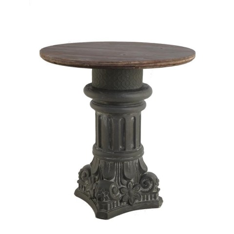 TAVOLINO CAPITELLO GRIGIO D60 H62